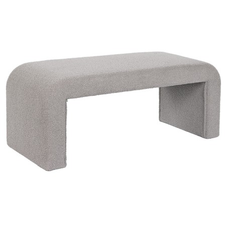 Banquette DKD Home Decor Gris Polyester 112 x 42 x 46 cm