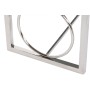 Banquette DKD Home Decor Crème Argenté Brun foncé Acier 122 x 41 x 44 cm