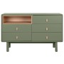 Cómoda Home ESPRIT Verde Polipropileno Madera MDF 120 x 40 x 75 cm