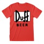 Camiseta de Manga Corta The Simpsons Duff Unisex