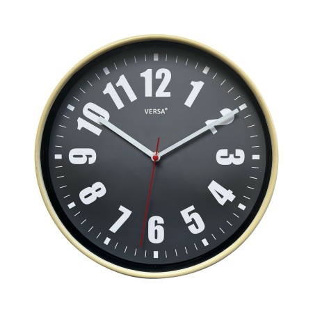 Horloge Murale Versa Gris Plastique 4 x 30 x 30 cm