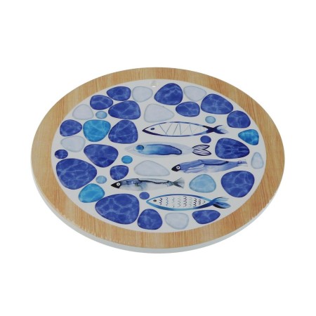 Dessous de plat Versa Poissons Liège Céramique 20 x 20 cm
