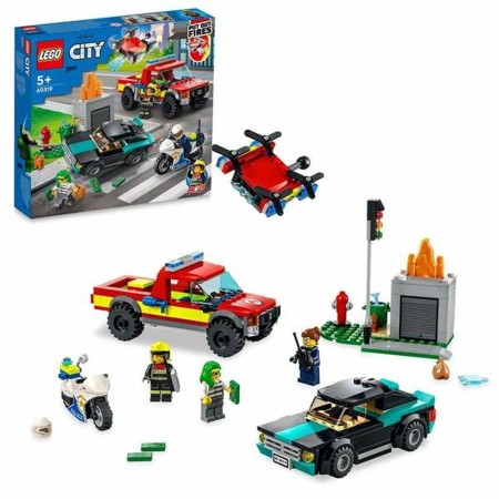 Playset Lego City Fire Rescue & Police Chase 60319 (295 pcs)