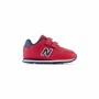 Chaussures de Sport pour Enfants New Balance 500 Hook Loop Team Rouge