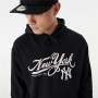 Sudadera con Capucha Unisex New Era MLB Retro Graphic New York Yankees Negro