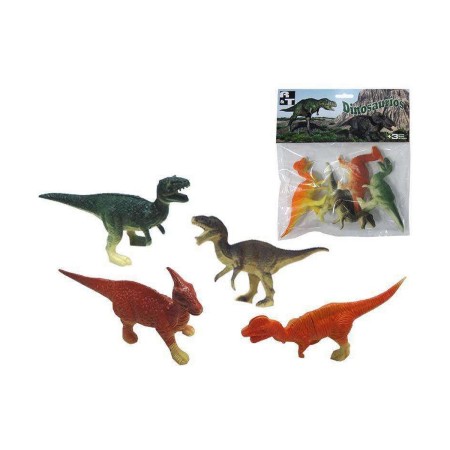 Ensemble de Figurines 20 x 26 x 3 cm 4 Pièces Dinosaures