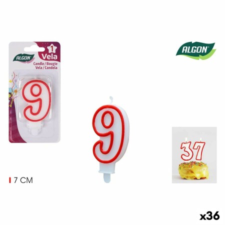 Set de Velas Algon Rojo (36 Unidades)
