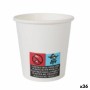 Set de Verres Algon Carton Produits à usage unique Blanc 36 Unités 80 ml (100 Pièces)