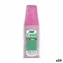 Set de vasos reutilizables Algon Rosa 24 Unidades 250 ml (25 Piezas)