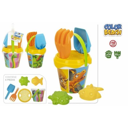 Set de jouets de plage Color Beach 20 cm Ø 14 cm 6 Pièces