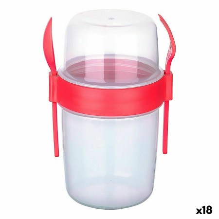 Portameriendas Titiz Cuchara Tenedor 1,1 L 13 x 10 x 18 cm (18 Unidades)