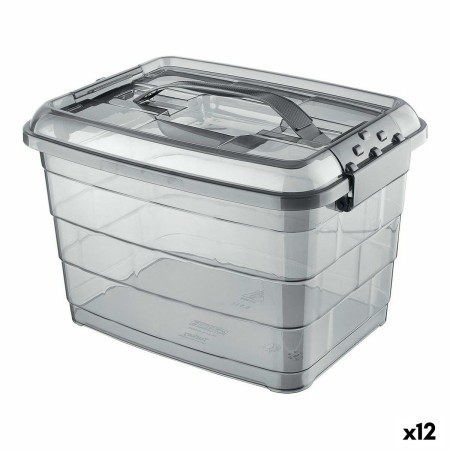 Boîte de rangement Confortime Tetris Gris Plastique 14 L (12 Unités)