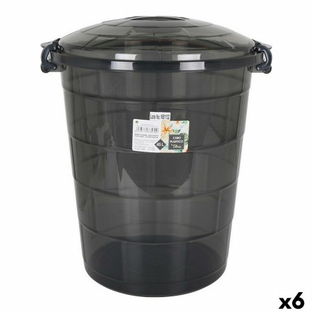 Cubo Confortime Tetris Gris oscuro Plástico 45 L (6 Unidades)