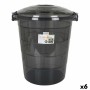 Seau Confortime Tetris Gris foncé Plastique 45 L (6 Unités)