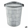 Seau Confortime Tetris Gris clair Plastique 65 L (6 Unités)