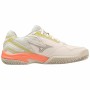 Chaussures de Padel pour Adultes Mizuno Break Shot 4 CC Blanc