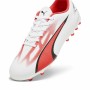 Botas de Fútbol para Niños Puma Ultra Play MG Blanco Rojo