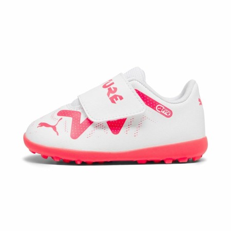 Botas de Fútbol para Niños Puma Future Play TT V Blanco Fucsia