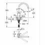 Kitchen Tap Grohe Get - 31494001 Forme en C Métal