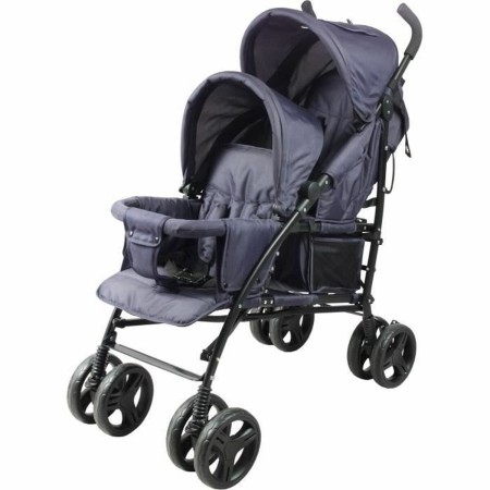 Poussette pour bébé Bambisol Double Cane Blue marine