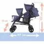 Poussette pour bébé Bambisol Double Cane Blue marine