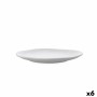 Plato Llano Bidasoa Cosmos Blanco Cerámica 23 cm (6 Unidades)