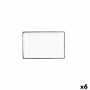 Plateau apéritif Quid Gastro Blanc Noir Céramique 20 x 13 x 2 cm (6 Unités)