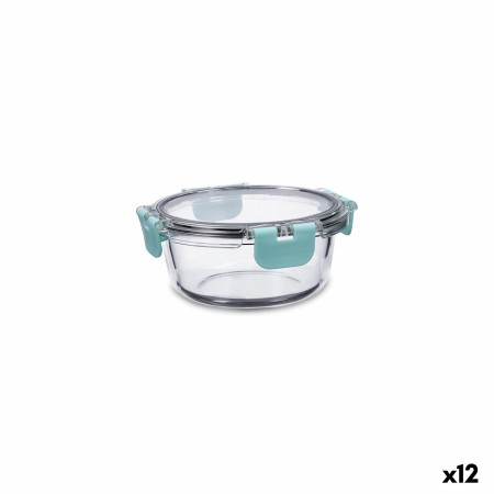 Boîte à lunch hermétique Quid Purity Ronde 390 ml Transparent verre (12 Unités)