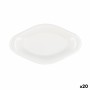 Bandeja de Aperitivos Quid Select Blanco Plástico 17 x 9,5 x 2 cm (20 Unidades)