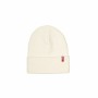 Gorro Deportivo Levi's Slouchy Red Tab Beanie Regular Blanco Cálido