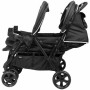 Poussette pour bébé Bambisol Jumeler Noir/Gris