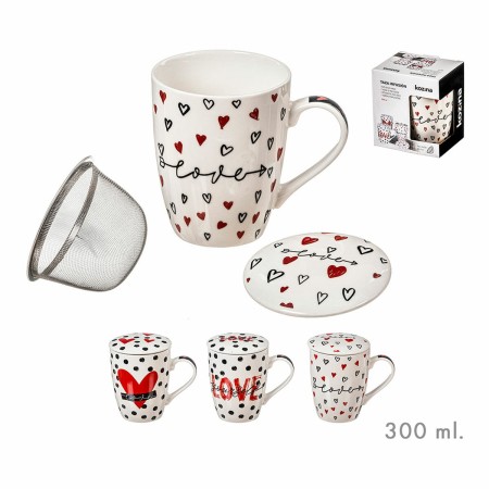 Taza con Filtro para Infusiones Kozina San Valentín 300 ml