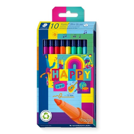 Set de Rotuladores Staedtler Triplus 10 Piezas Multicolor