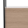 Table de Nuit Noir Naturel Fer DMF 57 x 34 x 55 cm