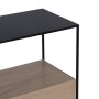 Table de Nuit Noir Naturel Fer DMF 57 x 34 x 55 cm