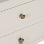 Mesita de Noche ORIENT Blanco Madera de abeto Madera MDF 45 x 30 x 66 cm