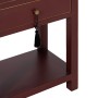 Table de Nuit ORIENT Couleur brique Bois d'épicéa Bois MDF 45 x 30 x 66 cm