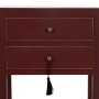 Table de Nuit ORIENT Couleur brique Bois d'épicéa Bois MDF 45 x 30 x 66 cm