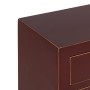 Table de Nuit ORIENT Couleur brique Bois d'épicéa Bois MDF 45 x 30 x 66 cm