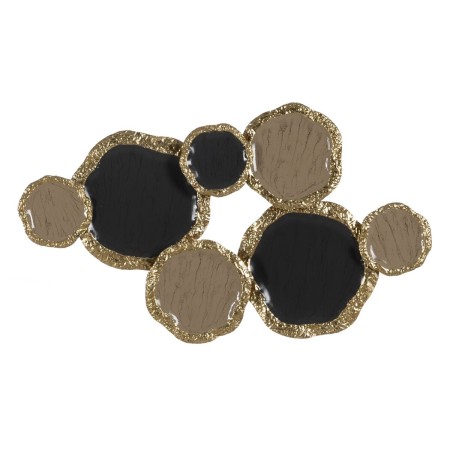 Décoration murale Géométrique Beige Doré Fer 95,3 x 6,4 x 54,6 cm