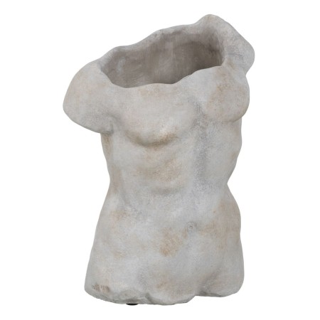 Cache-pot Gris Ciment Buste 20,5 x 13 x 29 cm