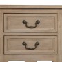 Mesita de Noche Natural Madera de abeto DMF 50 x 38 x 72 cm