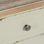 Mesita de Noche Beige Natural Madera de abeto DMF 45 x 35 x 65 cm