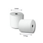 Rollo Papel Térmico Qoltec 51898 10 Unidades Blanco 57 mm 60 m