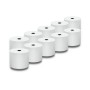 Rouleau de Papier Thermique Qoltec 51898 10 Unités Blanc 57 mm 60 m