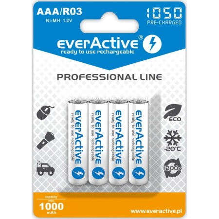 Piles Rechargeables EverActive EVHRL03-1050 1,2 V AAA