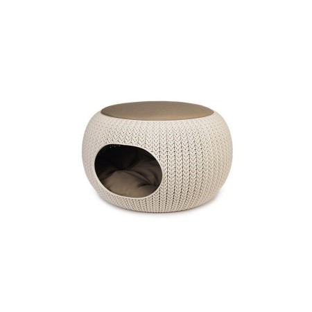 Lit pour chat Curver Knit Beige Sable 6,7 x 32,5 x 6,7 cm