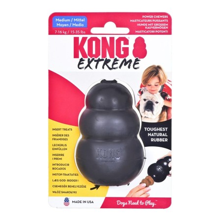 Juguete para perros Kong Extreme Amarillo Negro Goma Caucho (1 Pieza)