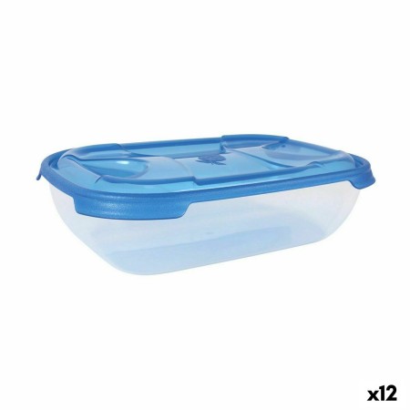 Set de Fiambreras Tontarelli Nuvola 2 L Azul Rectangular 2 Piezas (12 Unidades)