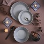 Assiette à dessert Luminarc Cottage Gris verre 19 cm (24 Unités)